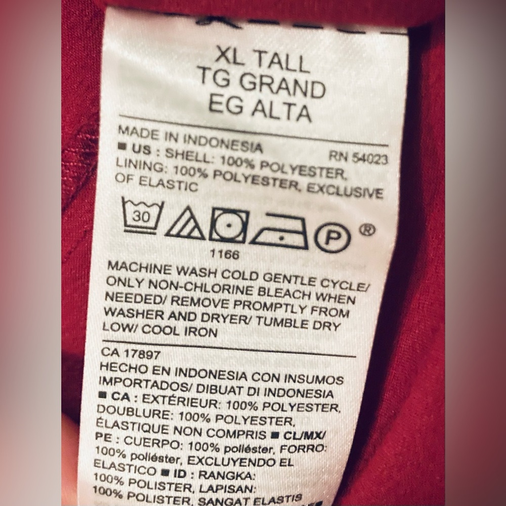 NWTS Old Navy Red Floral Dress Comfy Cottagecore Dress Women’s Size XL Tall - Picture 8 of 8